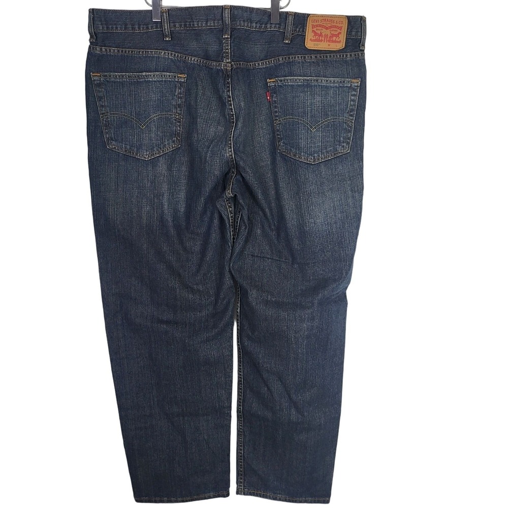 Levi's 550 Jeans 46x32‎ Mens High Rise Straight Leg Medium Wash Denim Bottoms